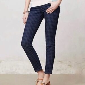 Anthropologie Pilcro & The Letterpress Houndstooth Legging Skinny Jeans 28 waist